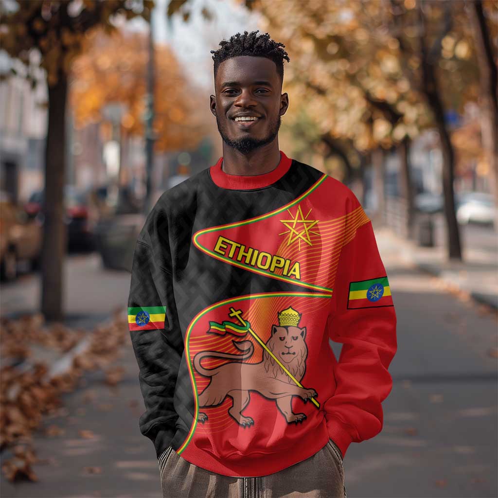 Ethiopia Derg Downfall Day Sweatshirt Ethiopian Lion of Judah LT14