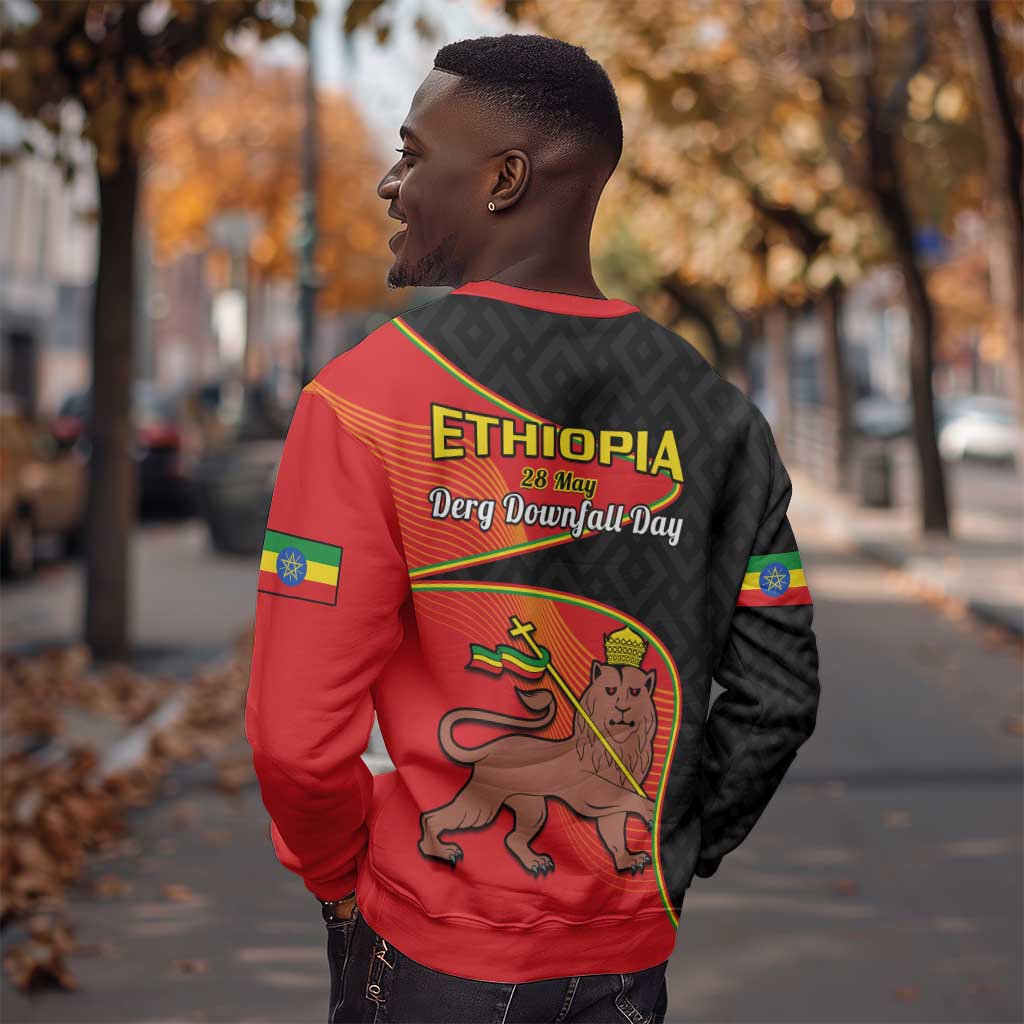 Ethiopia Derg Downfall Day Sweatshirt Ethiopian Lion of Judah LT14