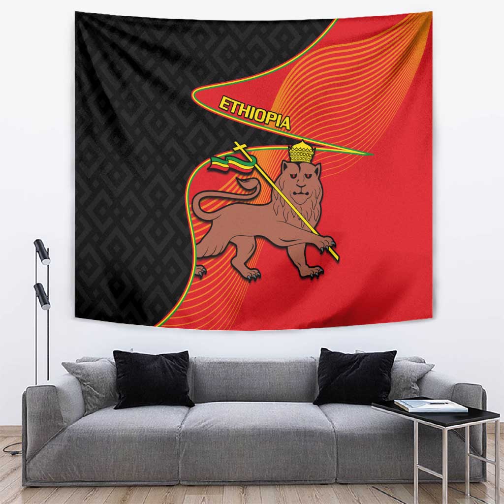 Ethiopia Derg Downfall Day Tapestry Ethiopian Lion of Judah LT14