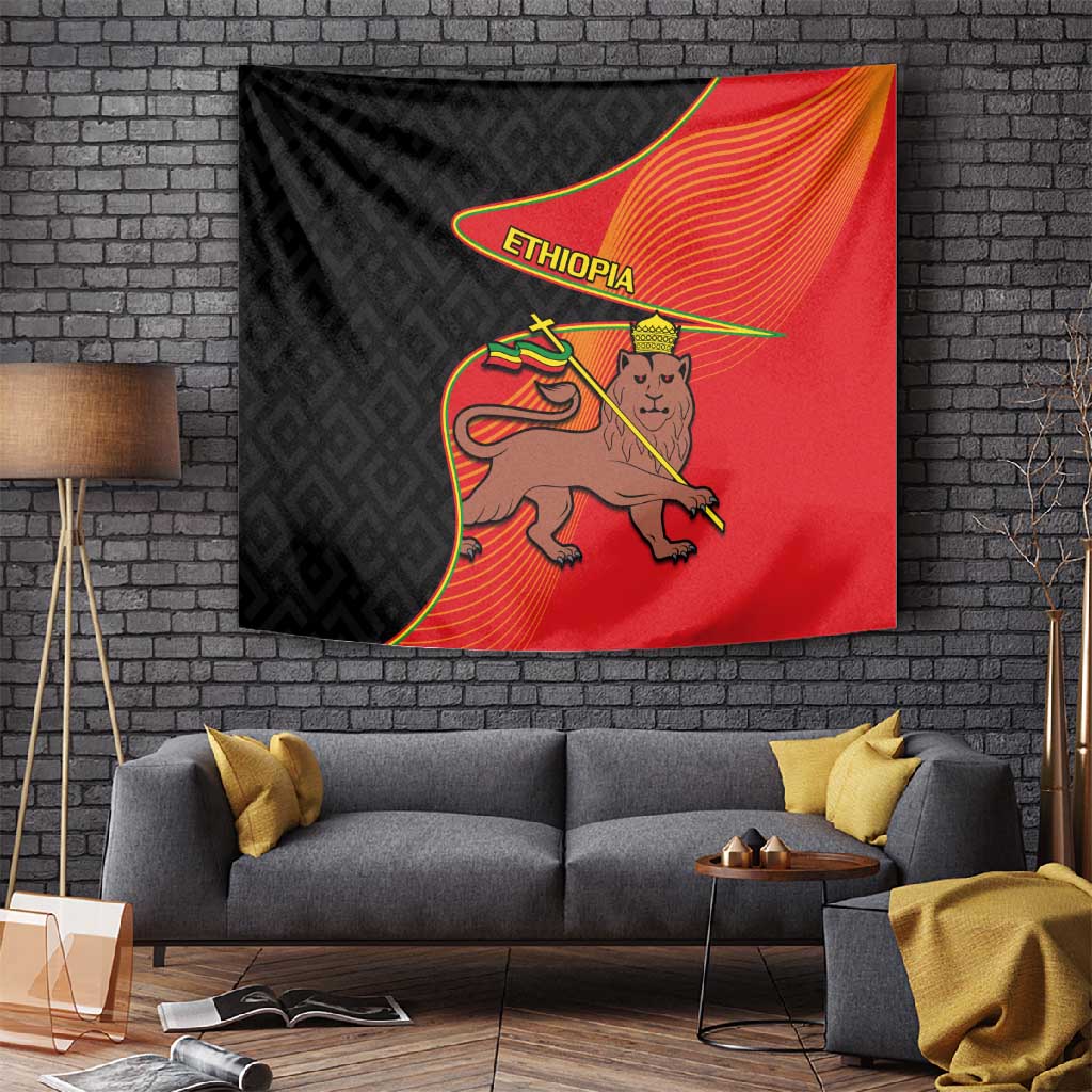 Ethiopia Derg Downfall Day Tapestry Ethiopian Lion of Judah LT14