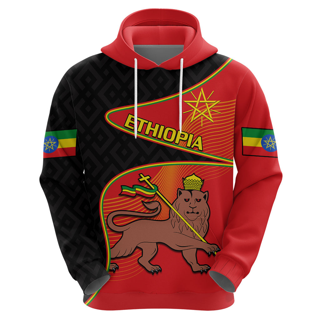 Custom Ethiopia Derg Downfall Day Hoodie Ethiopian Lion of Judah LT14