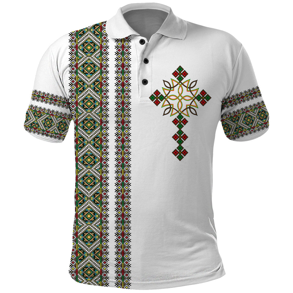 Ethiopia Polo Shirt Ethiopian Tilet With African Pattern Ver.02 LT14