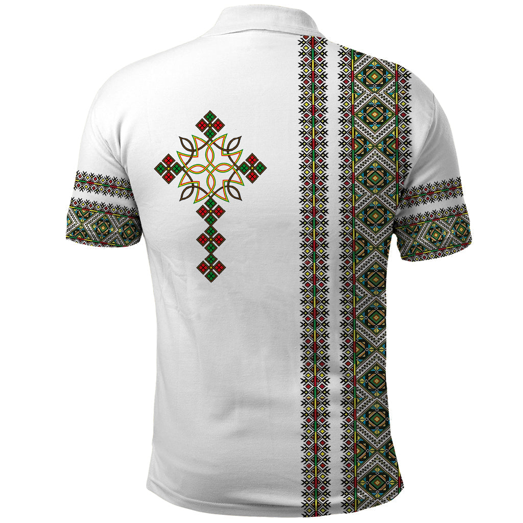 Ethiopia Polo Shirt Ethiopian Tilet With African Pattern Ver.02 LT14