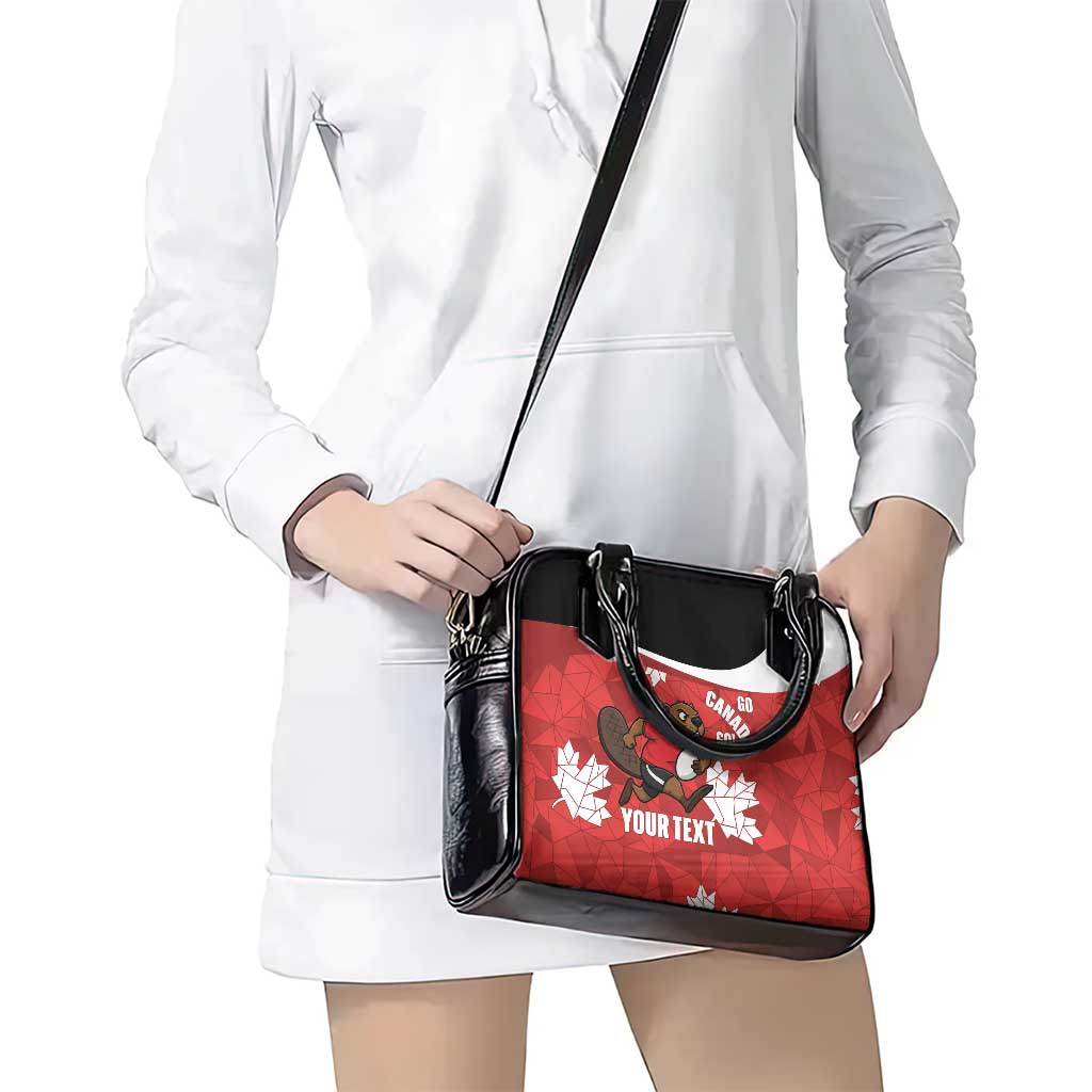 Canada Rugby Custom Shoulder Handbag Beaver Mascot Go Canadian LT14