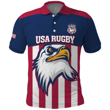 USA 2025 Rugby Custom Polo Shirt Come On Eagle LT14