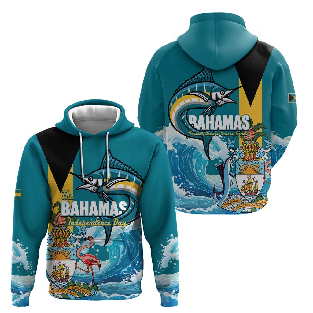 The Bahamas Independence Day Hoodie Bahamian Blue Marlin National Color LT14