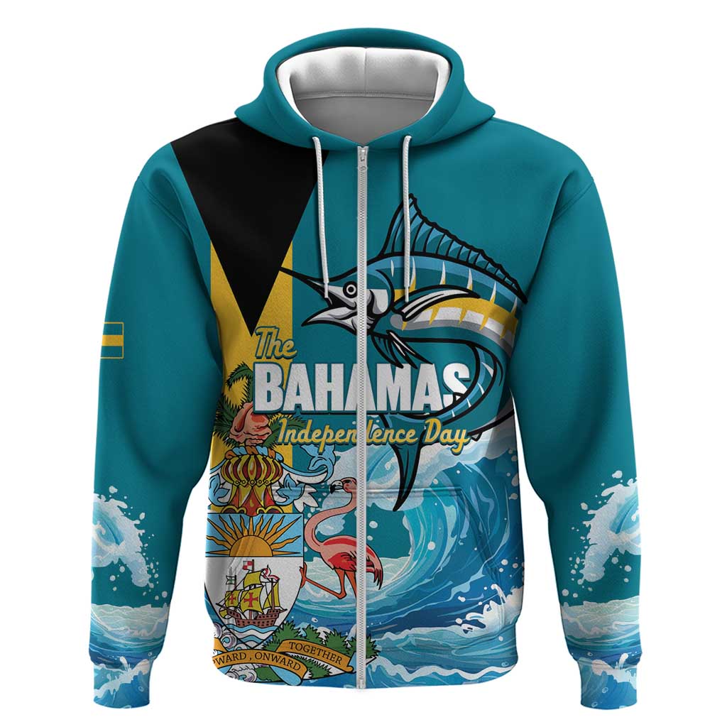 The Bahamas Independence Day Hoodie Bahamian Blue Marlin National Color LT14