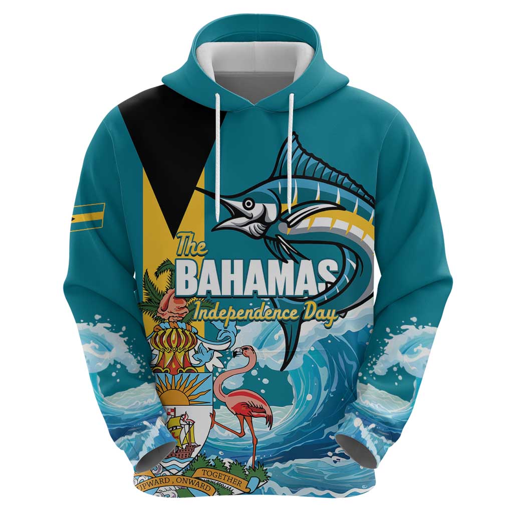 The Bahamas Independence Day Hoodie Bahamian Blue Marlin National Color LT14