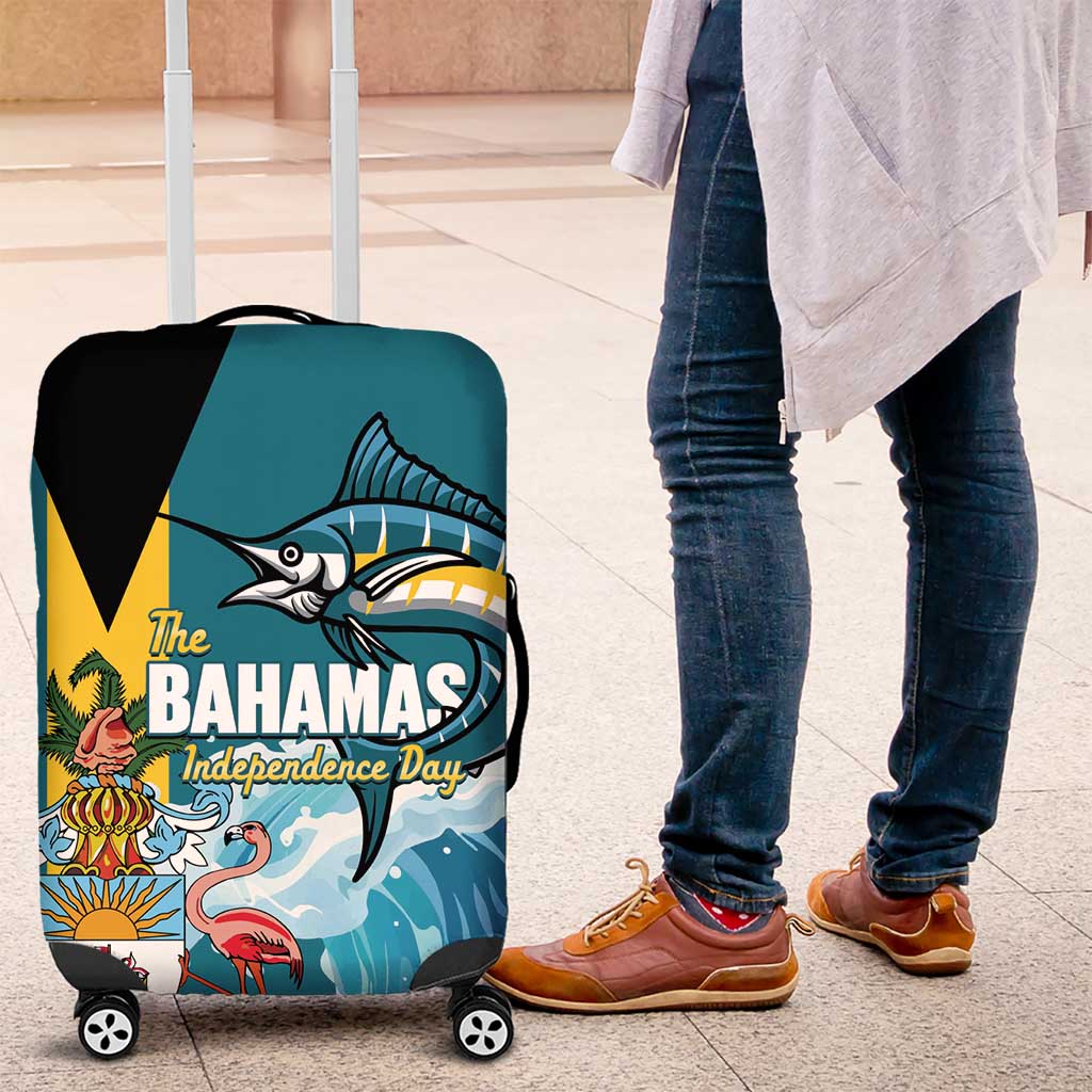 The Bahamas Independence Day Luggage Cover Bahamian Blue Marlin National Color LT14