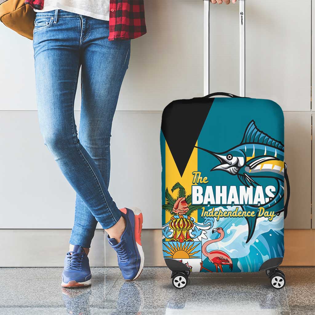 The Bahamas Independence Day Luggage Cover Bahamian Blue Marlin National Color LT14