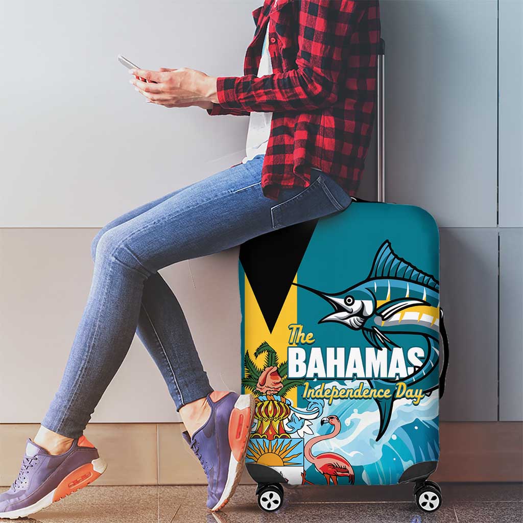 The Bahamas Independence Day Luggage Cover Bahamian Blue Marlin National Color LT14