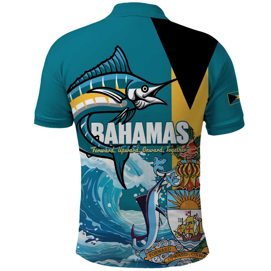 The Bahamas Independence Day Polo Shirt Bahamian Blue Marlin National Color LT14
