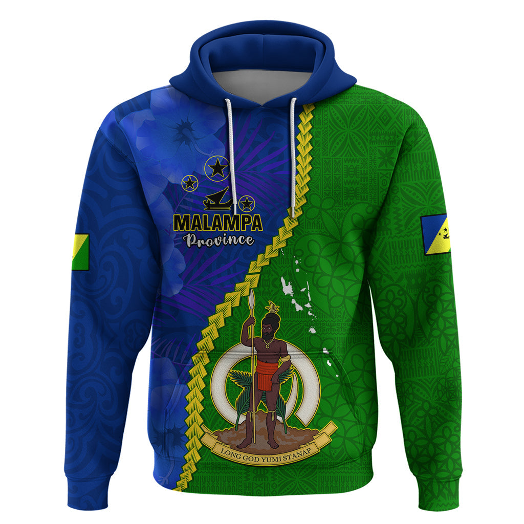 Personalised Vanuatu Malampa Province Hoodie Turtle Sand Drawing Unique Tapa Pattern LT14