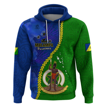 Personalised Vanuatu Malampa Province Hoodie Turtle Sand Drawing Unique Tapa Pattern LT14