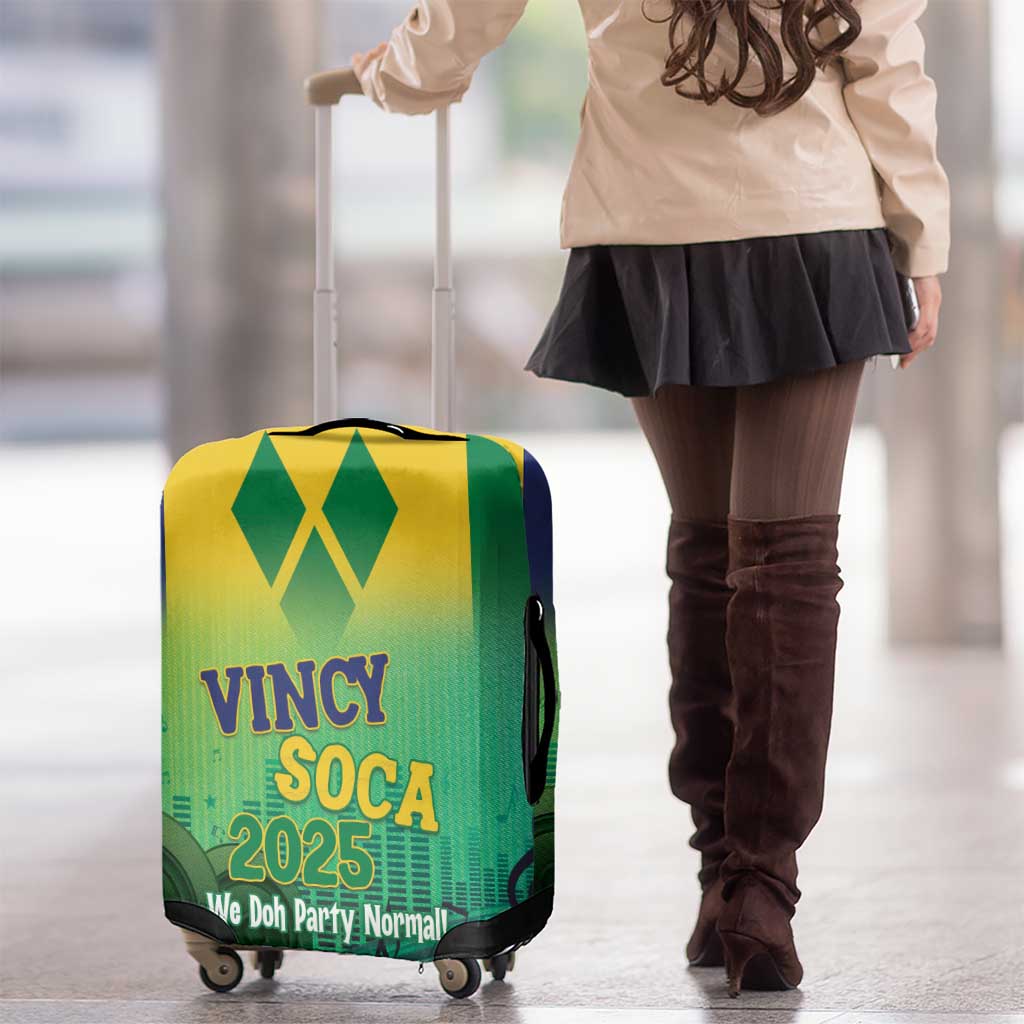 Vincy Mas 2025 Luggage Cover Vincy Soca We Doh Party Normal LT14