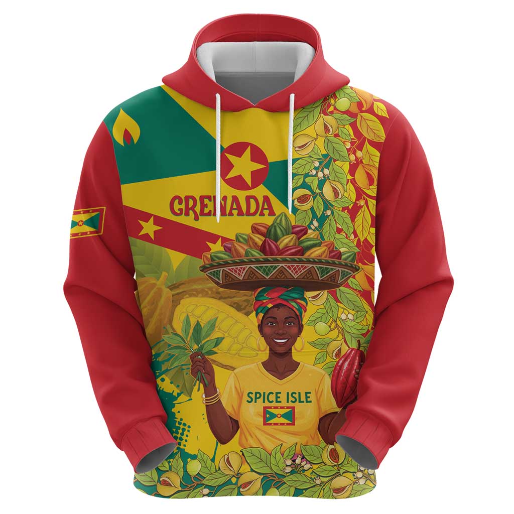 Personalized Grenada Spicemas 2025 Hoodie Spice Isle Nutmeg Cocoa Pod LT14