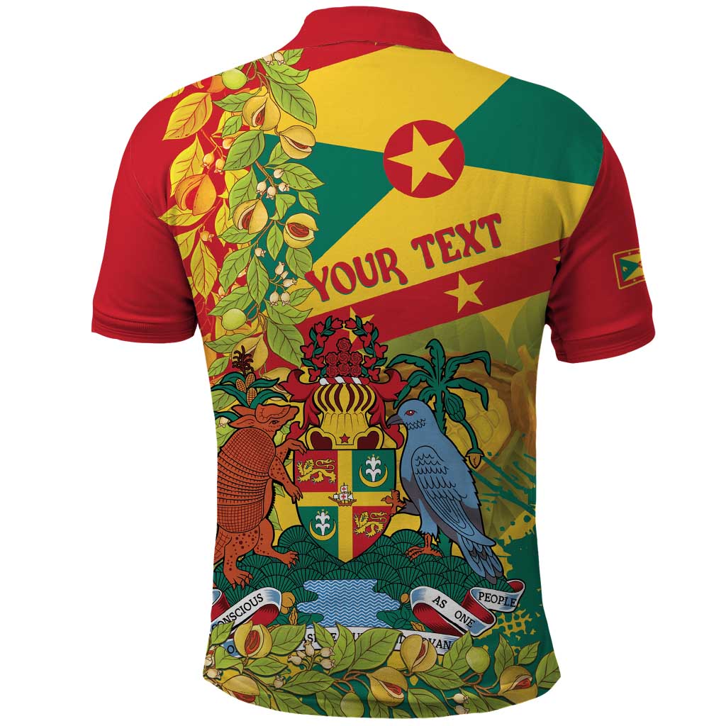 Personalized Grenada Spicemas 2025 Polo Shirt Spice Isle Nutmeg Cocoa Pod LT14