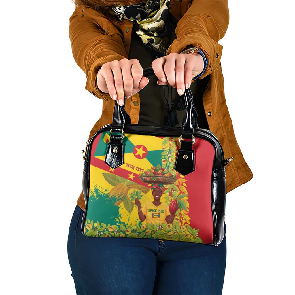 Personalized Grenada Spicemas 2025 Shoulder Handbag Spice Isle Nutmeg Cocoa Pod LT14
