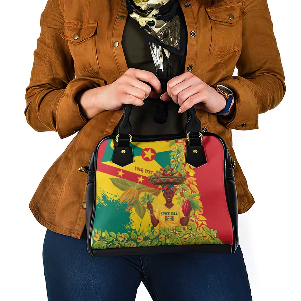 Personalized Grenada Spicemas 2025 Shoulder Handbag Spice Isle Nutmeg Cocoa Pod LT14