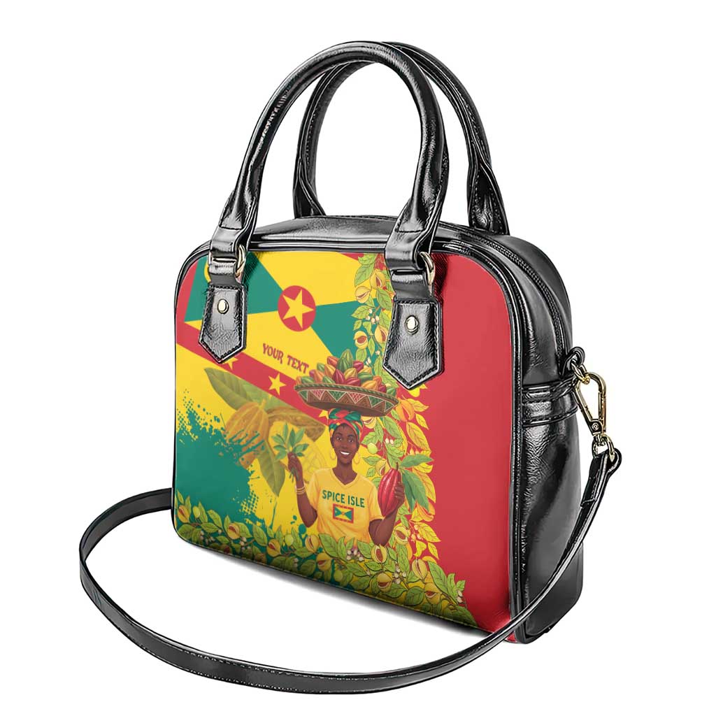 Personalized Grenada Spicemas 2025 Shoulder Handbag Spice Isle Nutmeg Cocoa Pod LT14