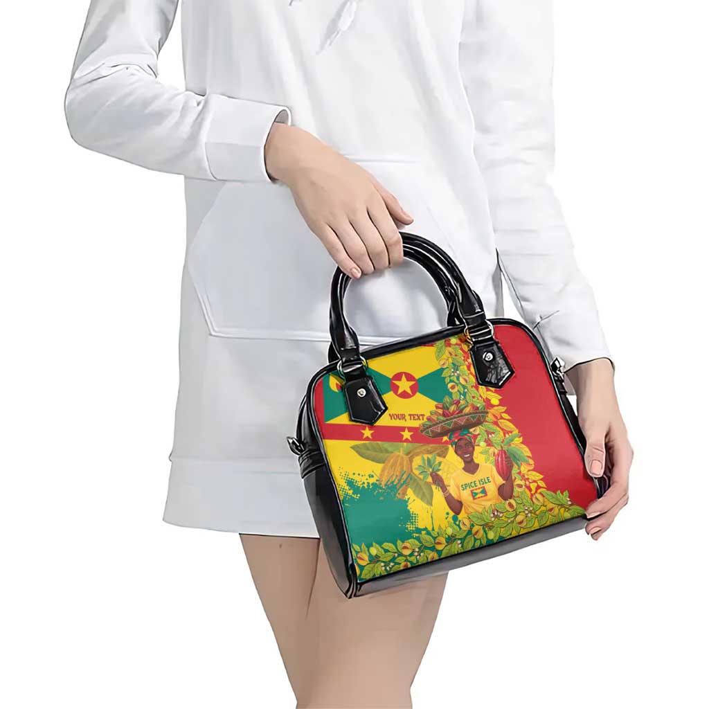 Personalized Grenada Spicemas 2025 Shoulder Handbag Spice Isle Nutmeg Cocoa Pod LT14