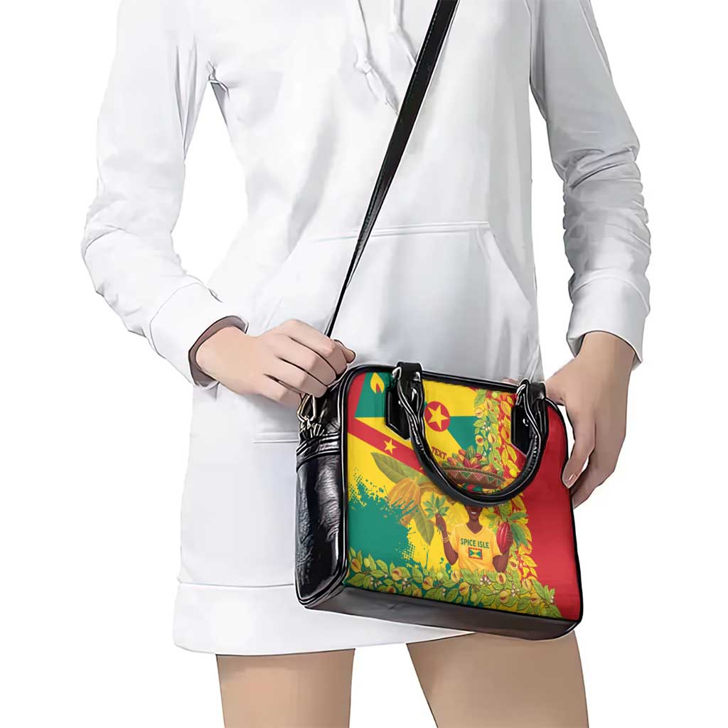Personalized Grenada Spicemas 2025 Shoulder Handbag Spice Isle Nutmeg Cocoa Pod LT14