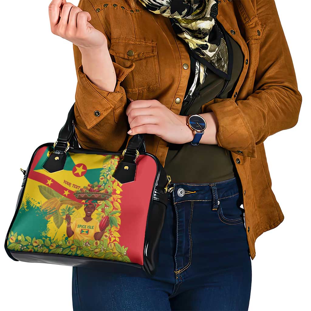 Personalized Grenada Spicemas 2025 Shoulder Handbag Spice Isle Nutmeg Cocoa Pod LT14
