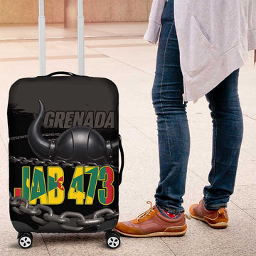 Grenada Jab Jab 473 Luggage Cover Spicemas Festival Chain Grunge Style LT14