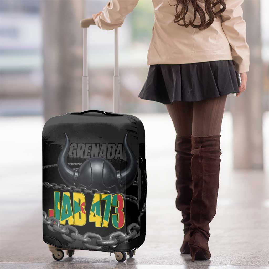 Grenada Jab Jab 473 Luggage Cover Spicemas Festival Chain Grunge Style LT14