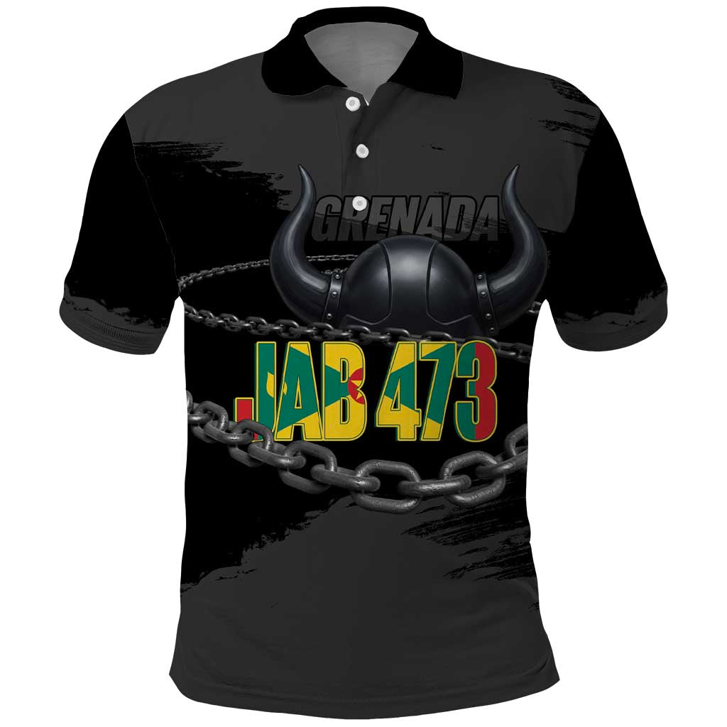 Grenada Jab Jab 473 Polo Shirt Spicemas Festival Chain Grunge Style LT14