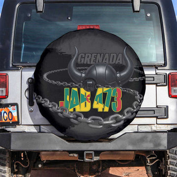 Grenada Jab Jab 473 Spare Tire Cover Spicemas Festival Chain Grunge Style LT14