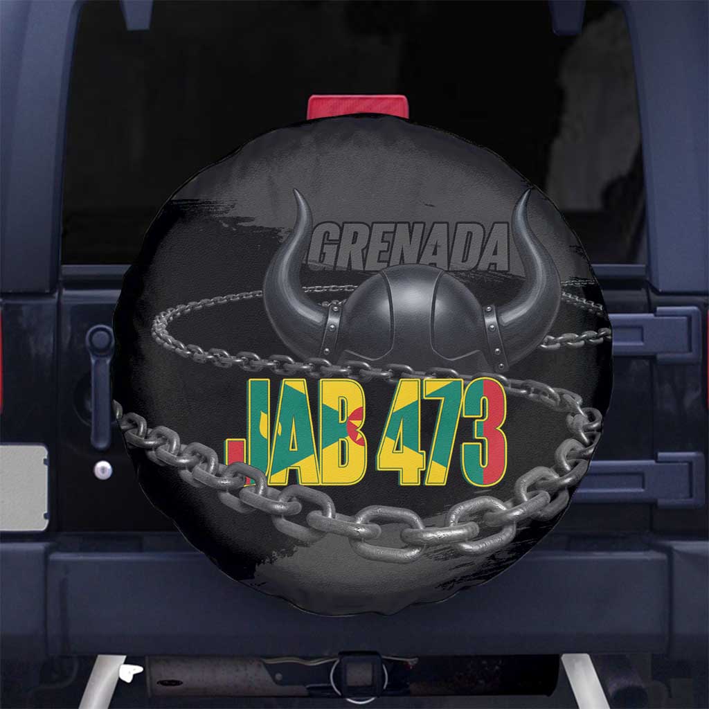 Grenada Jab Jab 473 Spare Tire Cover Spicemas Festival Chain Grunge Style LT14