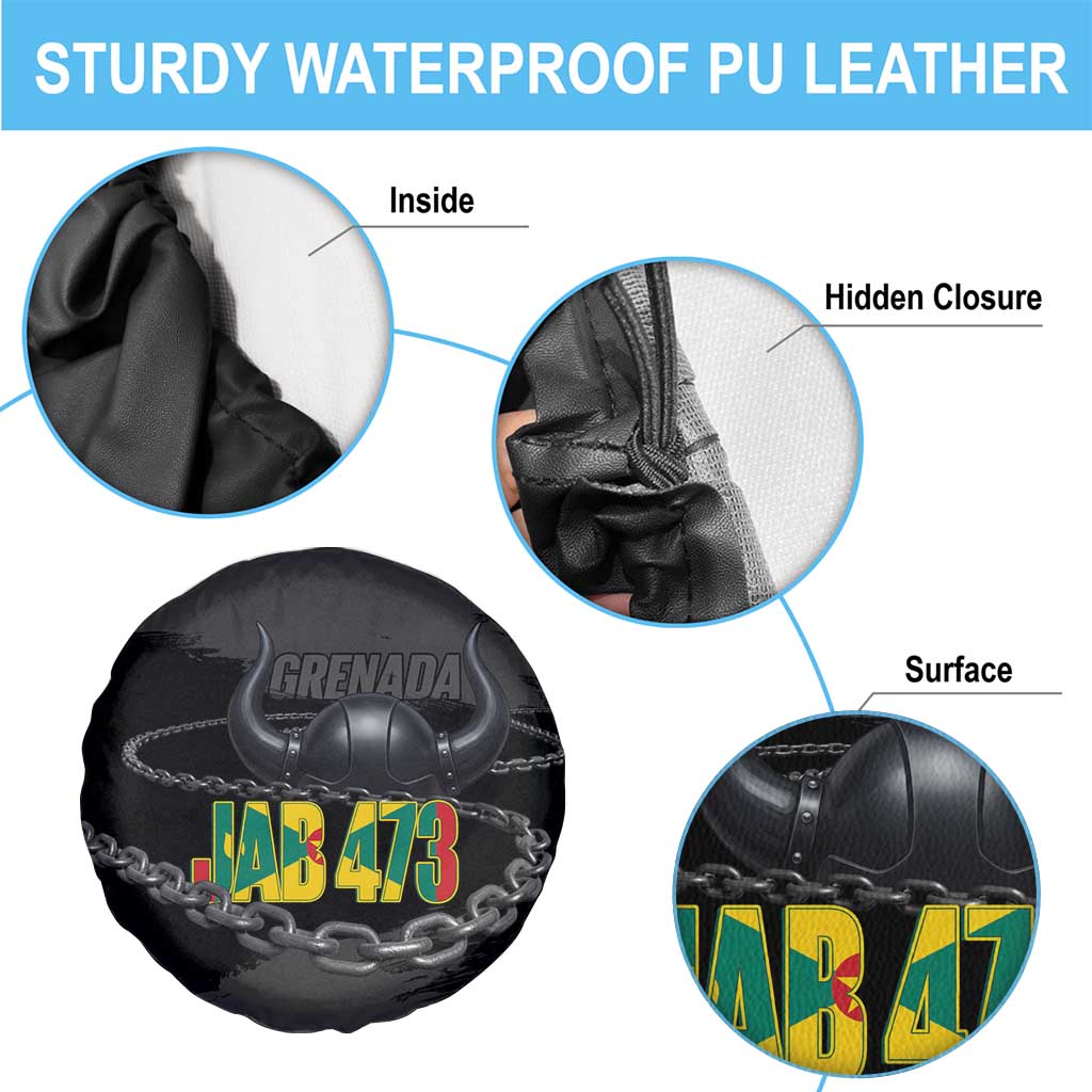 Grenada Jab Jab 473 Spare Tire Cover Spicemas Festival Chain Grunge Style LT14