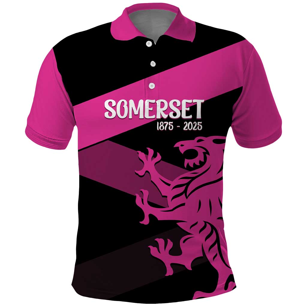Custom Somerset Cricket Polo Shirt 150 Years of Anniversary LT14