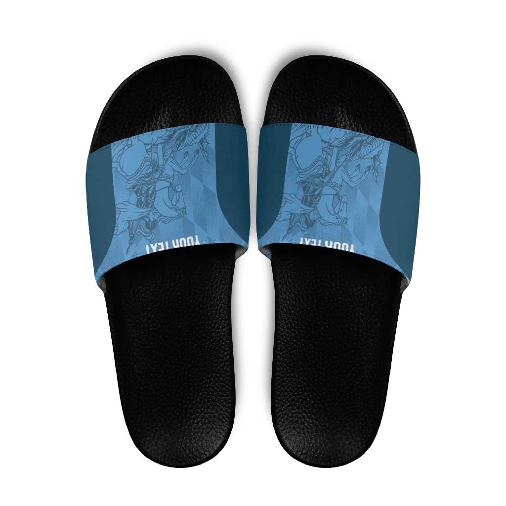 Custom St. Georges Cricket Slide Sandals Go Champions Sporty Style LT14