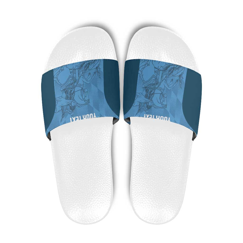 Custom St. Georges Cricket Slide Sandals Go Champions Sporty Style LT14