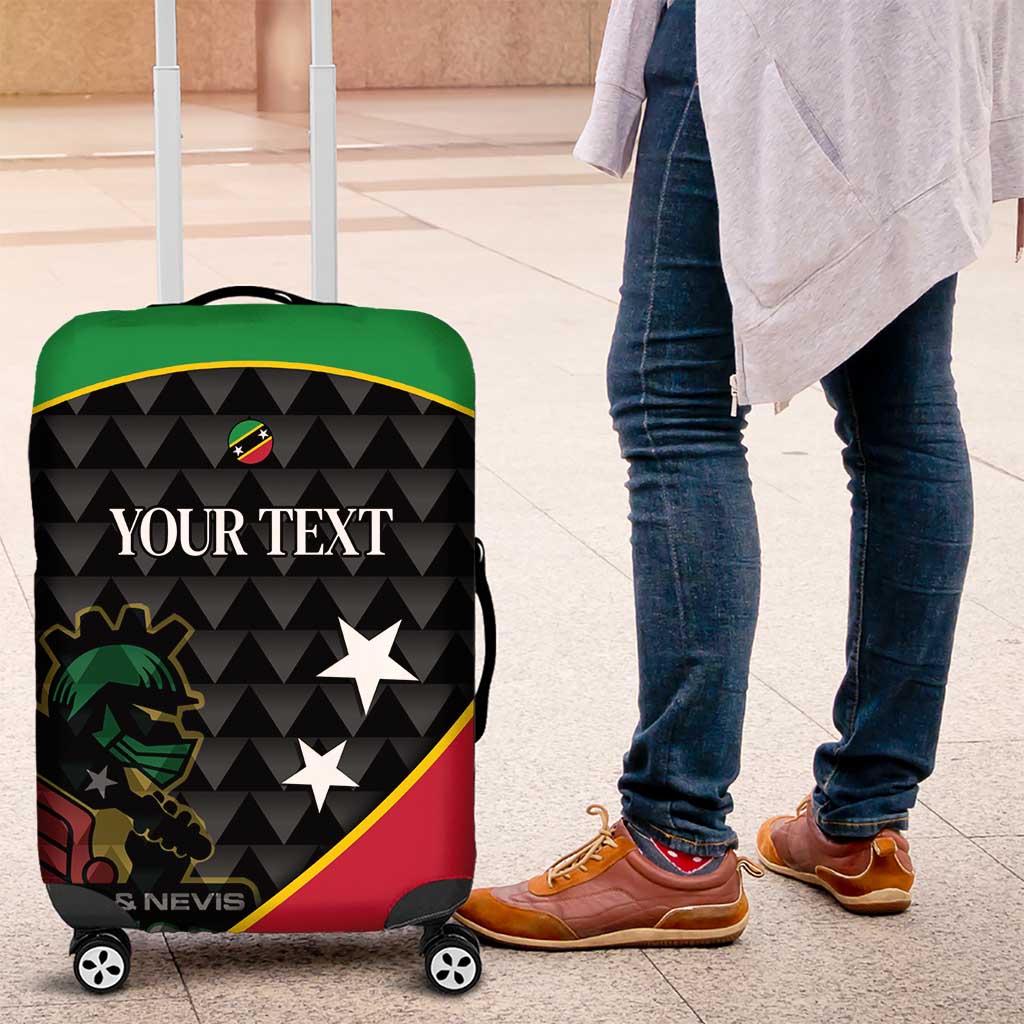 St Kitts and Nevis Cricket Custom Luggage Cover 10th Anniversary Go Champions Patriots LT14