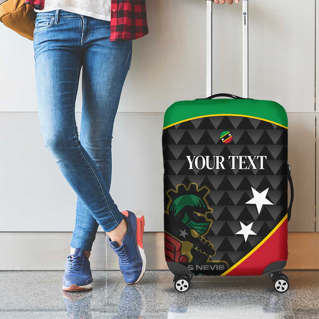 St Kitts and Nevis Cricket Custom Luggage Cover 10th Anniversary Go Champions Patriots LT14