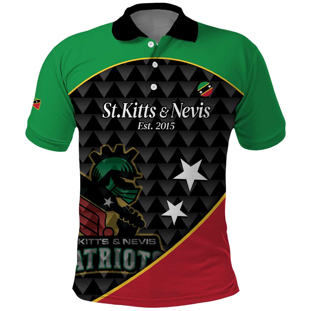 St Kitts and Nevis Cricket Custom Polo Shirt 10th Anniversary Go Champions Patriots LT14