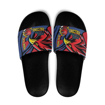 Antigua and Barbuda Cricket Custom Slide Sandals Go Champions Falcons LT14