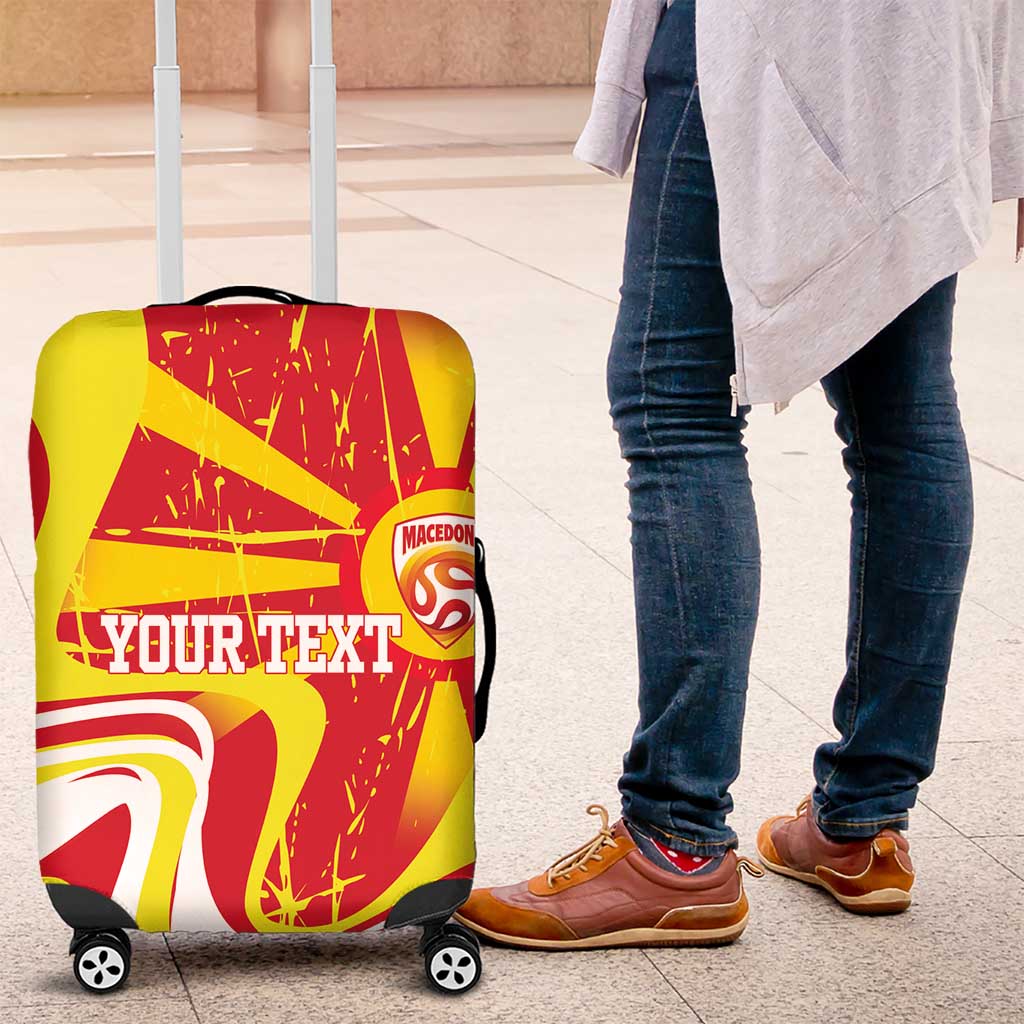 Macedonia Football Custom Luggage Cover Go Risovi Grunge Style LT14