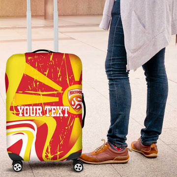 Macedonia Football Custom Luggage Cover Go Risovi Grunge Style LT14
