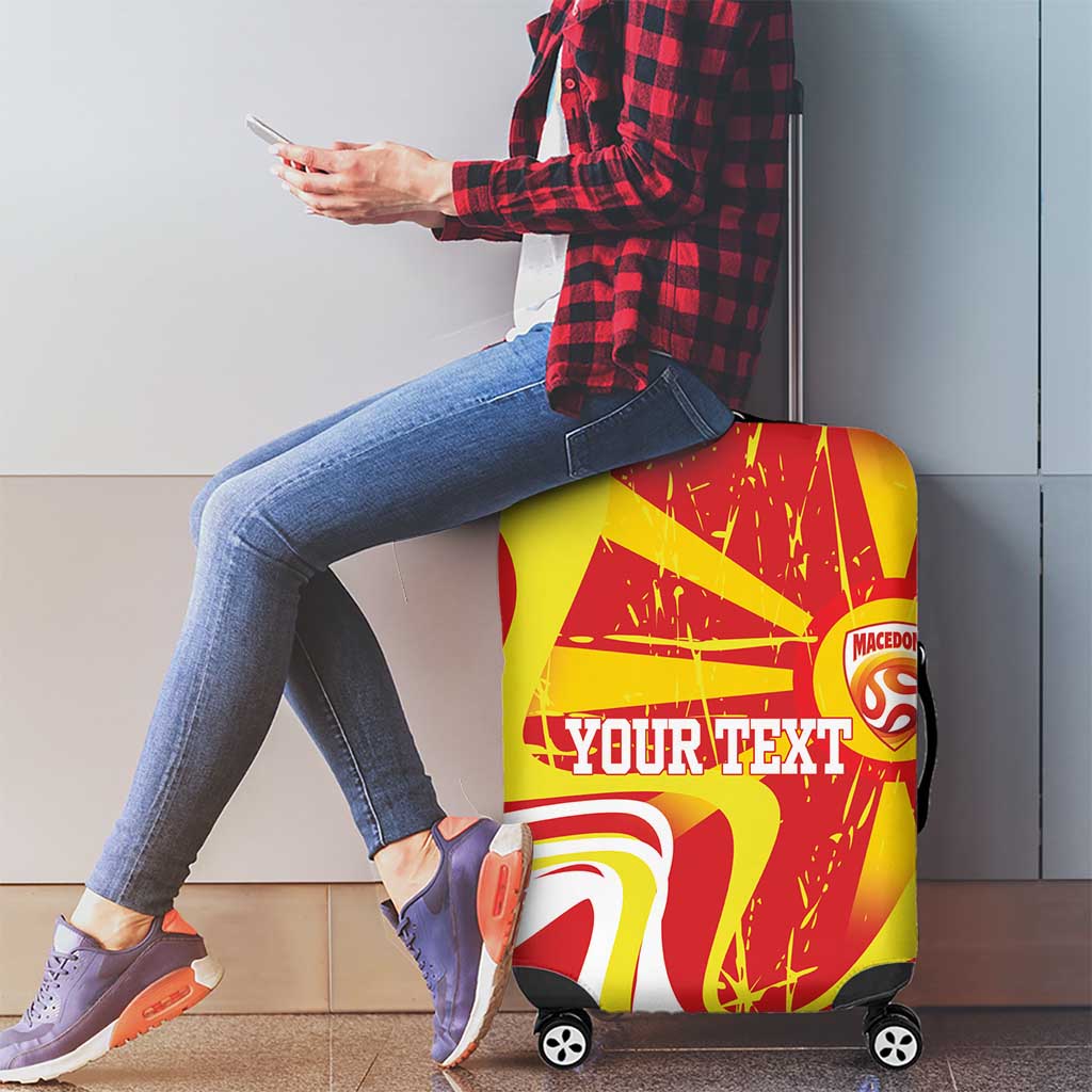 Macedonia Football Custom Luggage Cover Go Risovi Grunge Style LT14