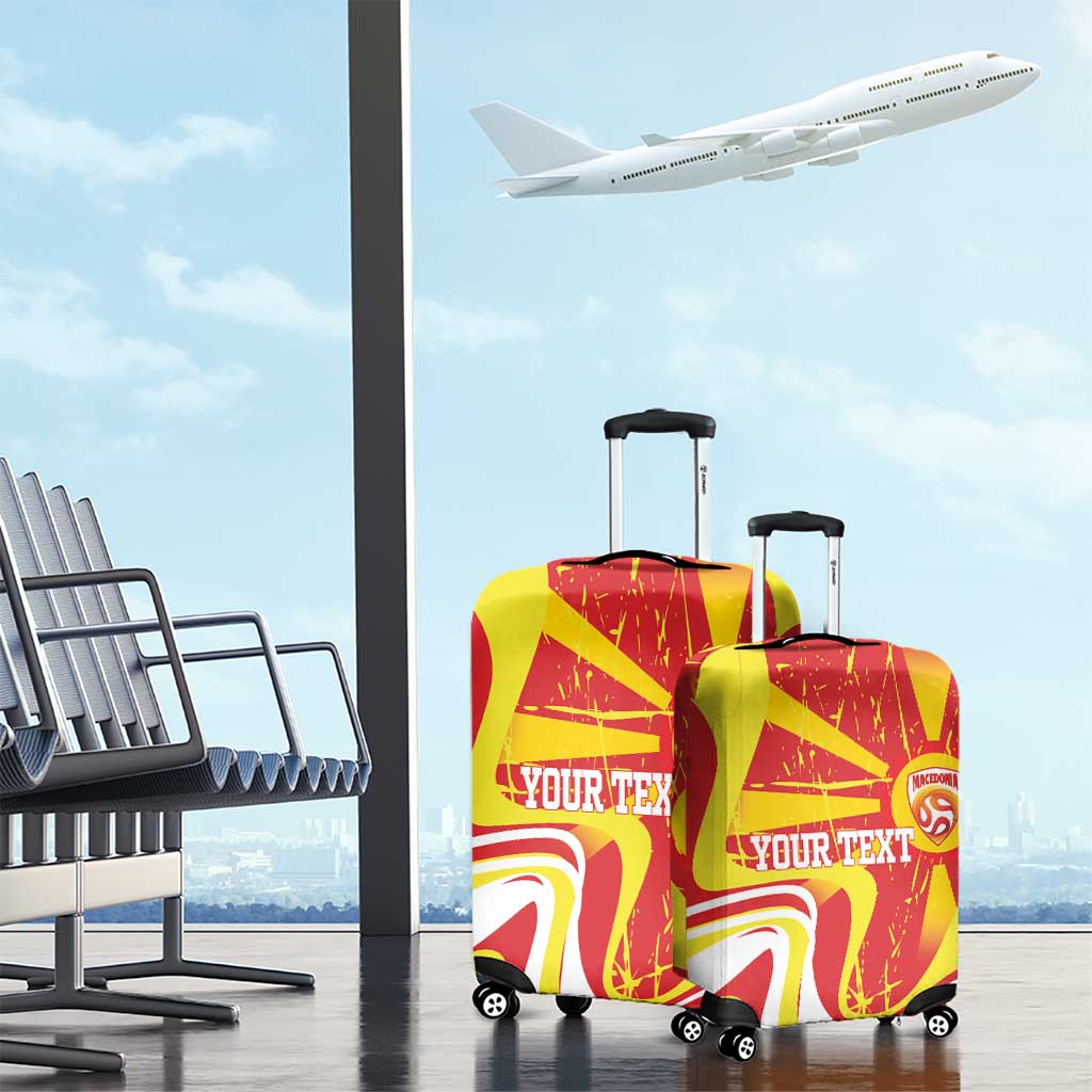 Macedonia Football Custom Luggage Cover Go Risovi Grunge Style LT14