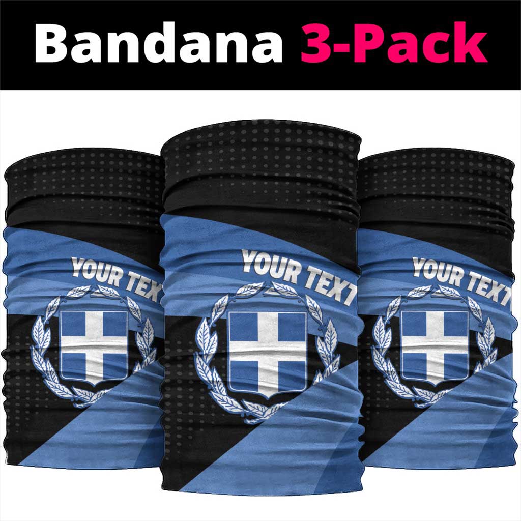 Personalised Greece Hellas Neck Gaiter Coat Of Arms LT14