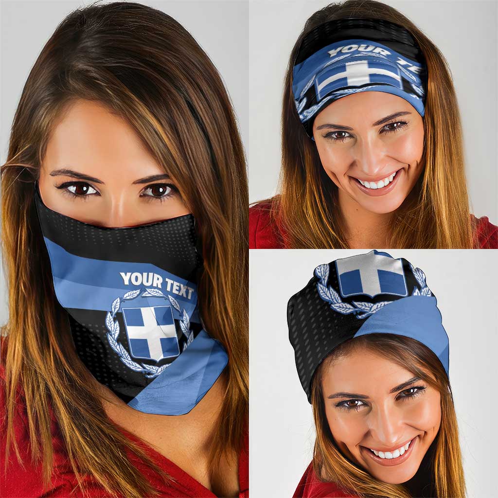 Personalised Greece Hellas Neck Gaiter Coat Of Arms LT14