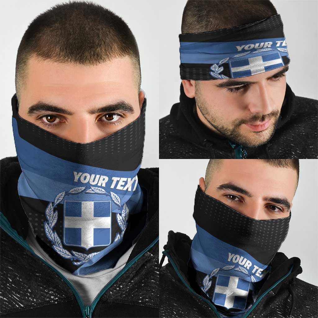Personalised Greece Hellas Neck Gaiter Coat Of Arms LT14