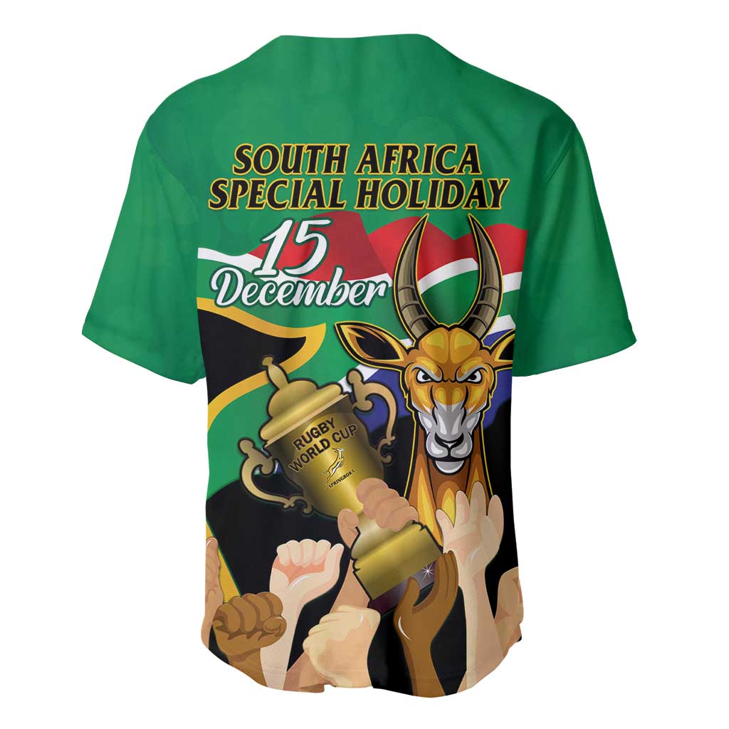 South Africa Special Holiday Baseball Jersey Springboks Champions Celebration Rugby Is My Soul LT14