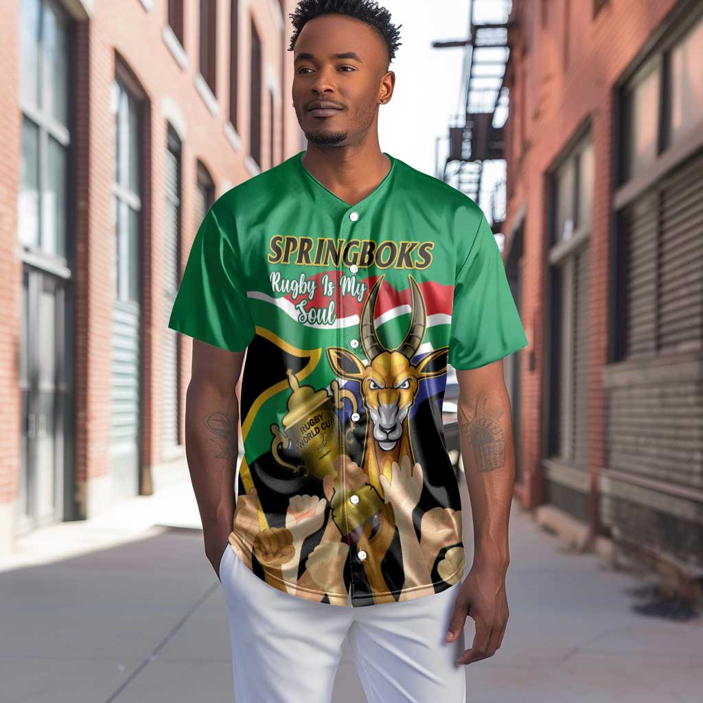South Africa Special Holiday Baseball Jersey Springboks Champions Celebration Rugby Is My Soul LT14