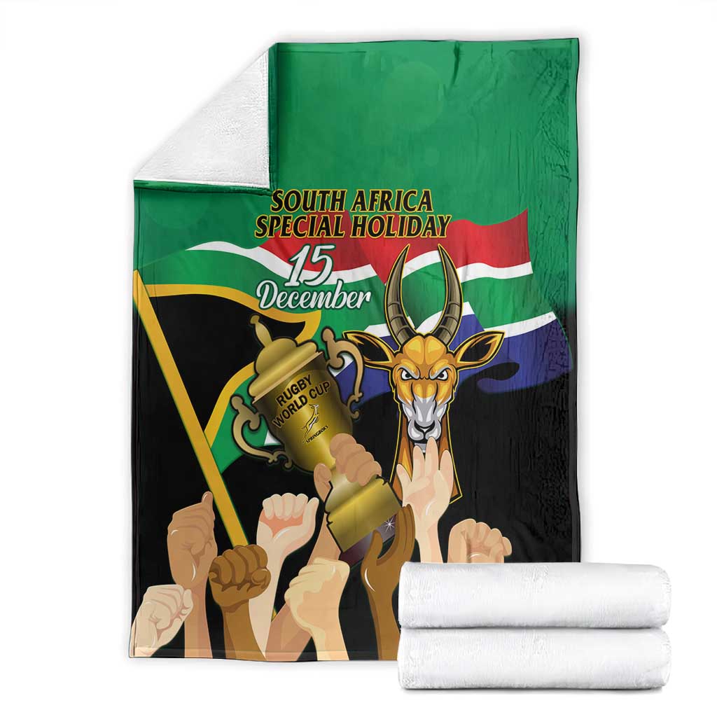 South Africa Special Holiday Blanket Springboks Champions Celebration Rugby Is My Soul LT14